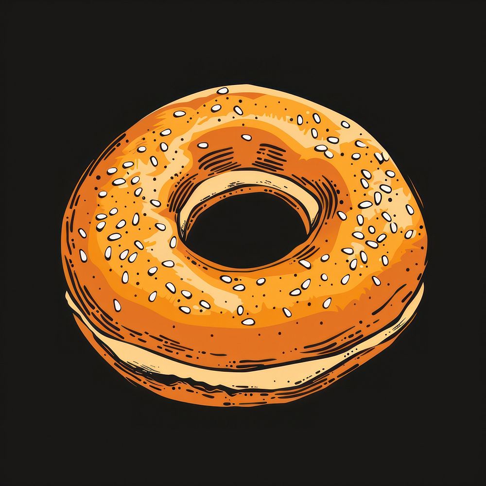 Logo of bagel bread food freshness.