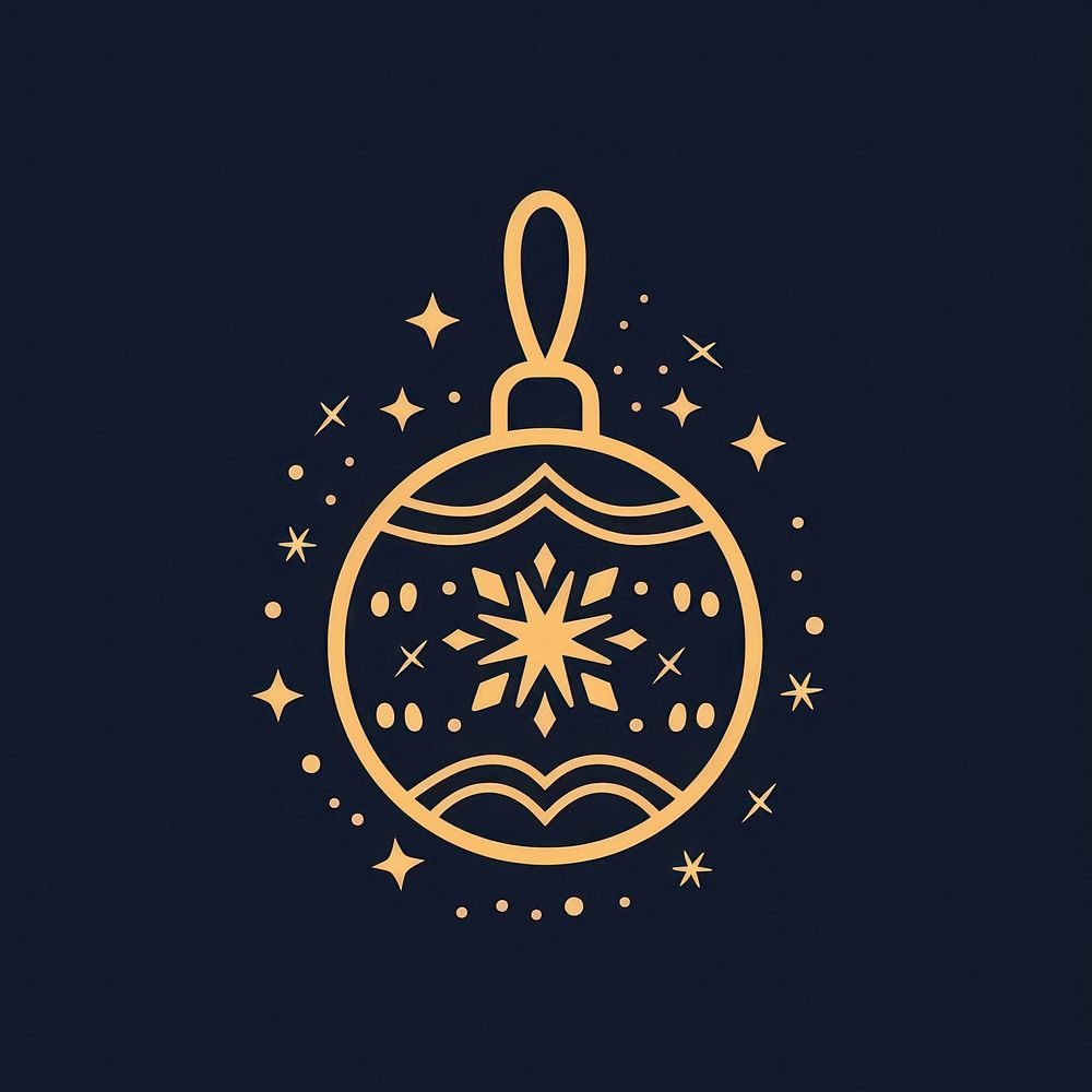 Logo of christmas ornaments illuminated celebration accessories.