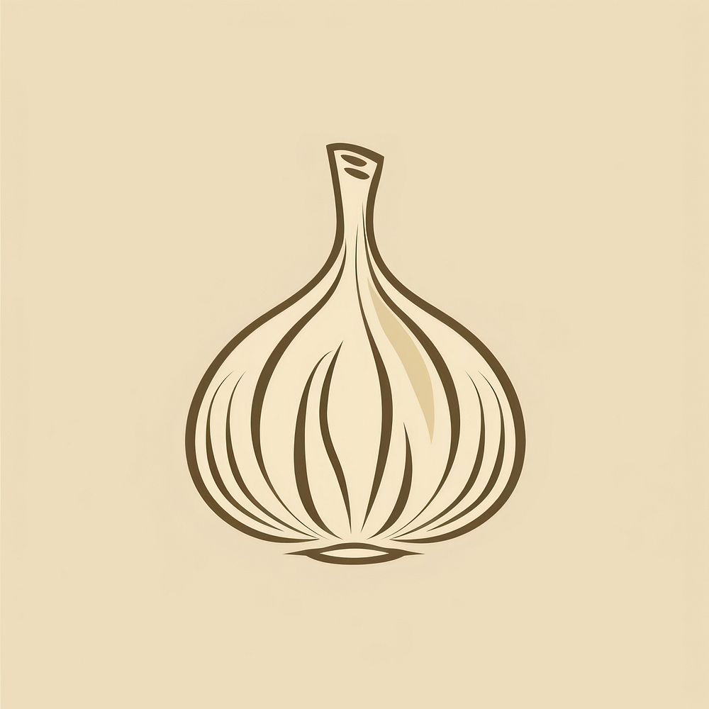Logo of garlic creativity ingredient chandelier.