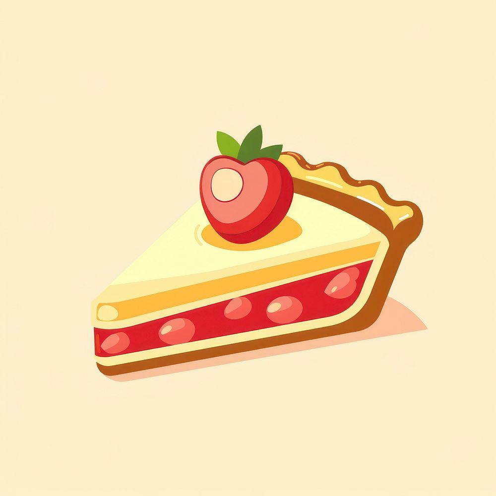 Logo of pie dessert berry fruit.
