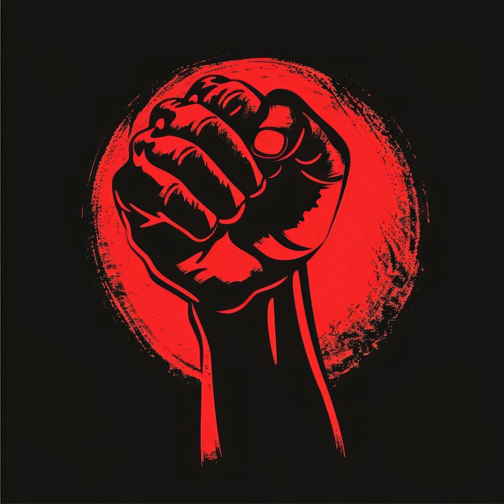 Logo of protest hand technology astronomy.