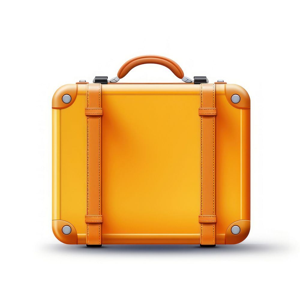 Orange Suitcase suitcase luggage handbag.