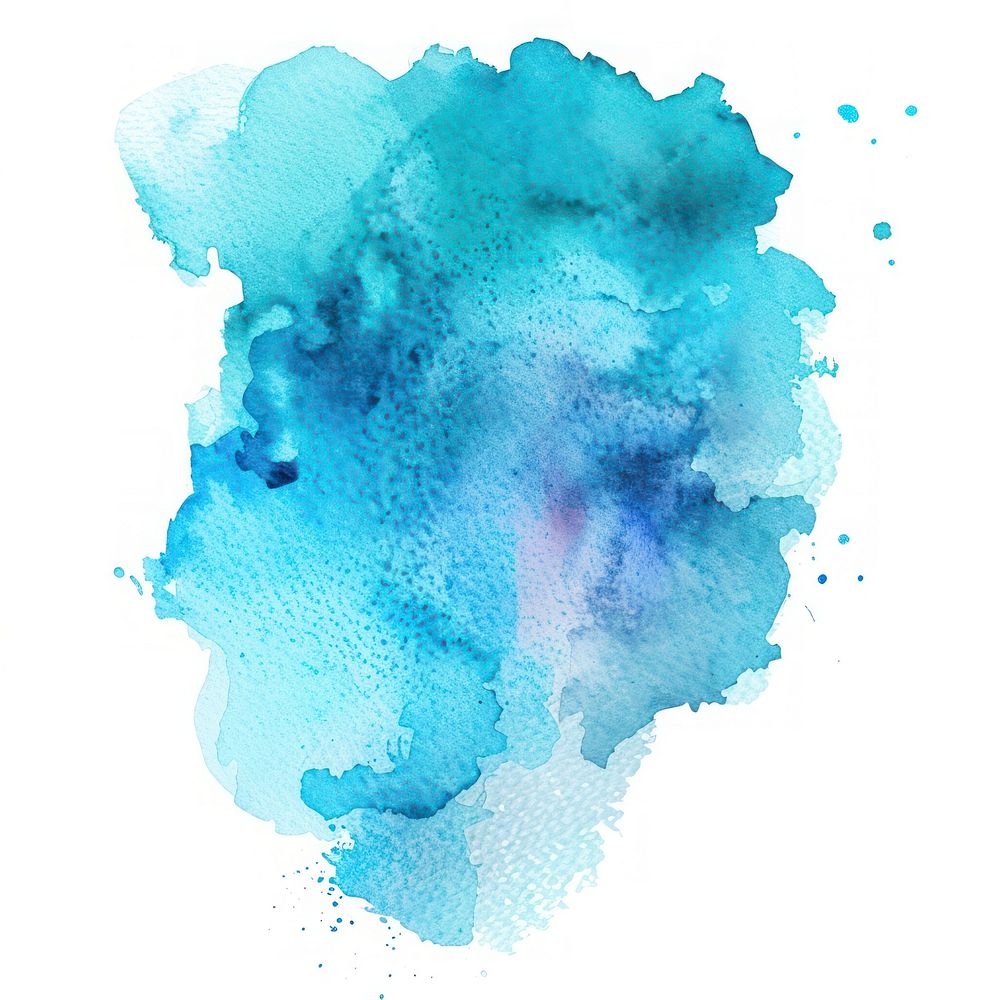 Watercolor of stain backgrounds turquoise splattered.