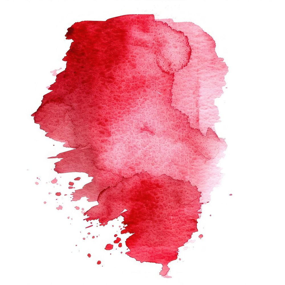 Watercolor of stain paper red splattered.