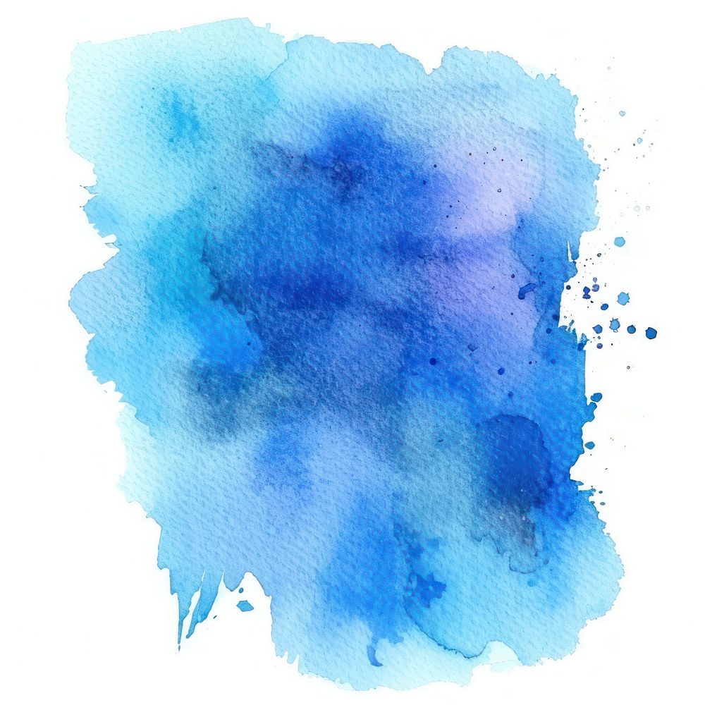 Watercolor of stain backgrounds paper blue.