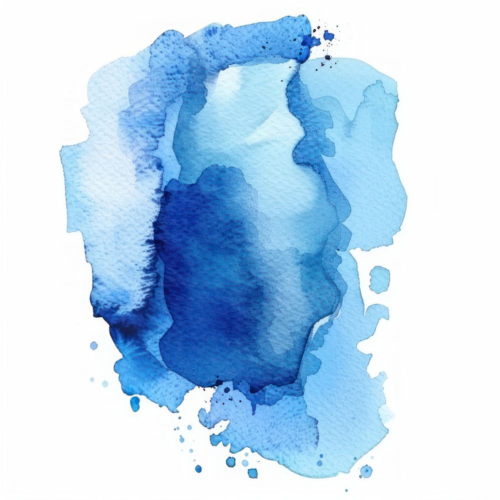 Watercolor of stain backgrounds blue splattered.