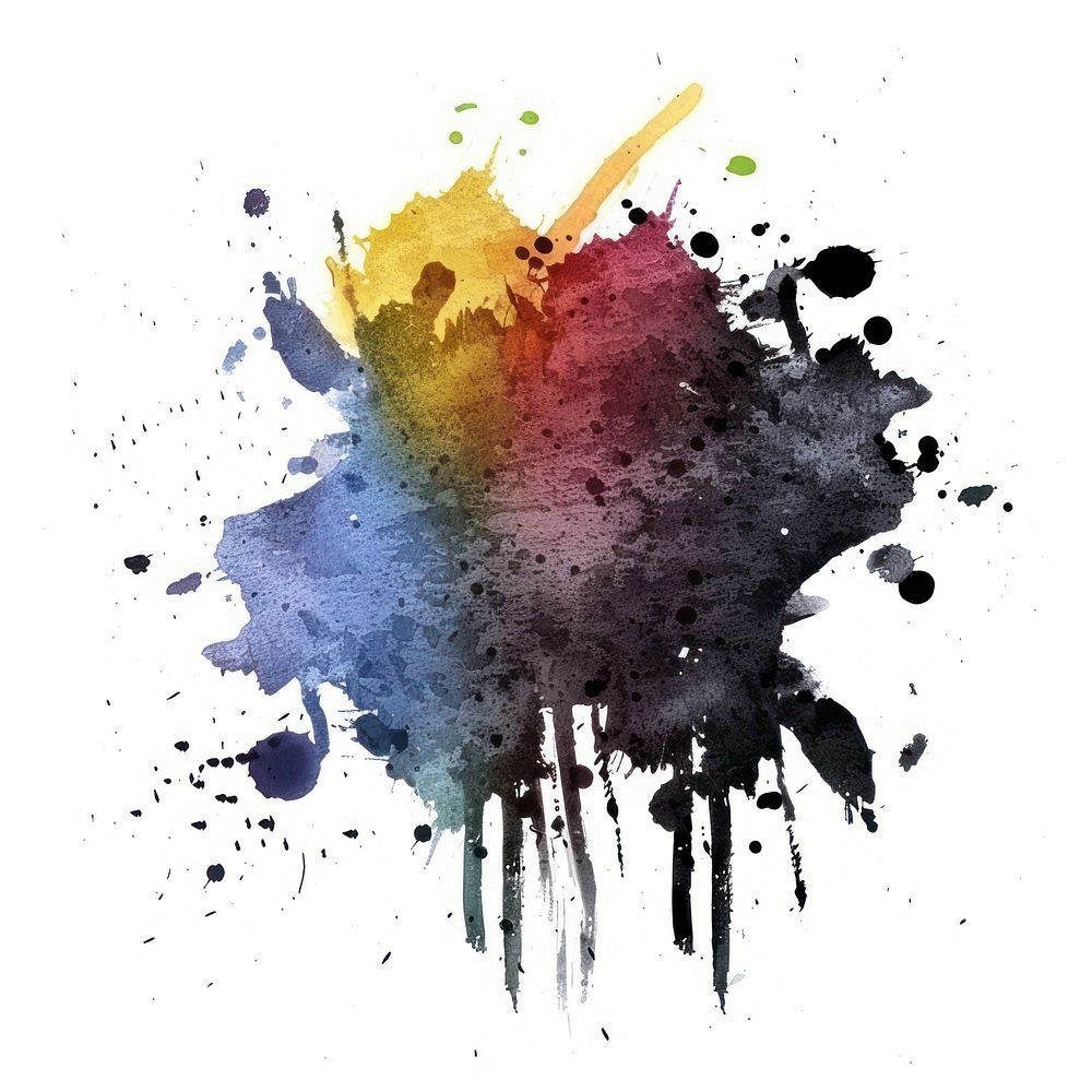 Watercolor of stain backgrounds art splattered.