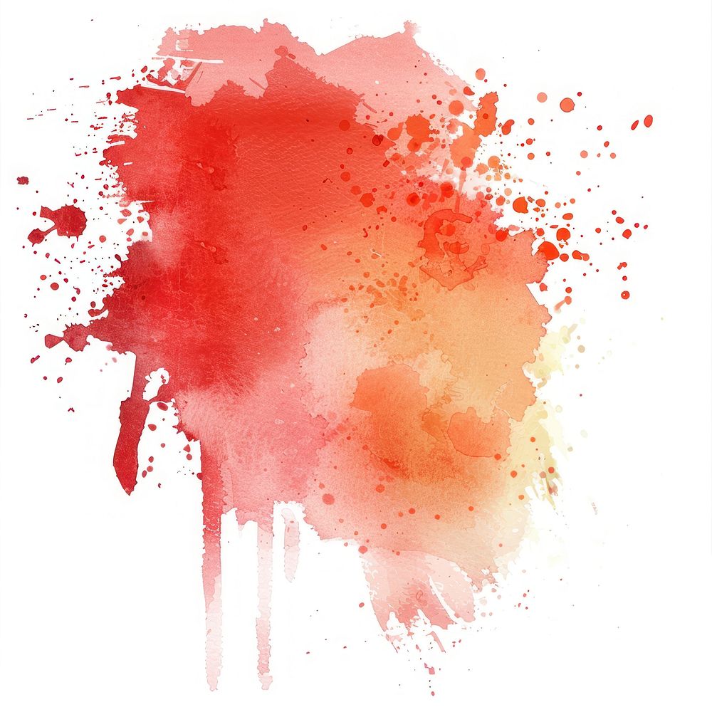 Watercolor of stain backgrounds red splattered.