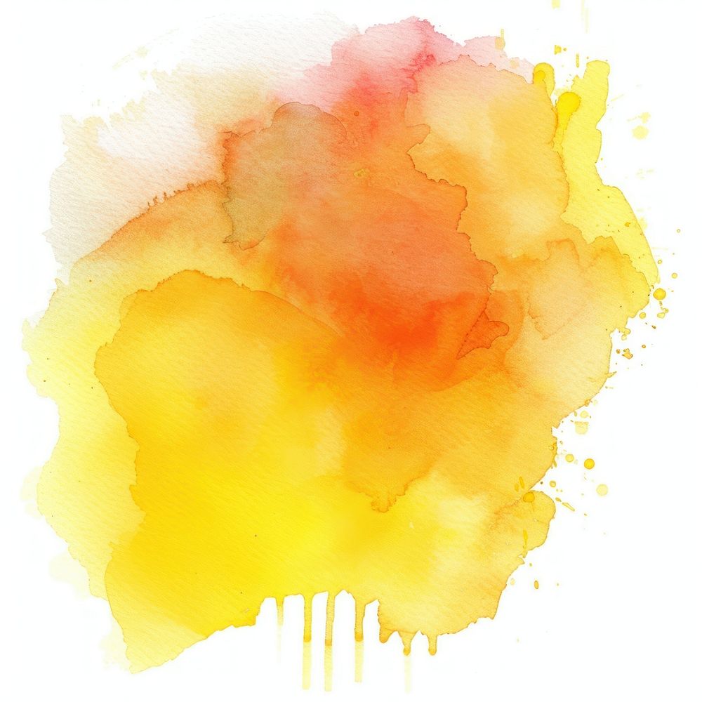 Watercolor of stain backgrounds yellow splattered.