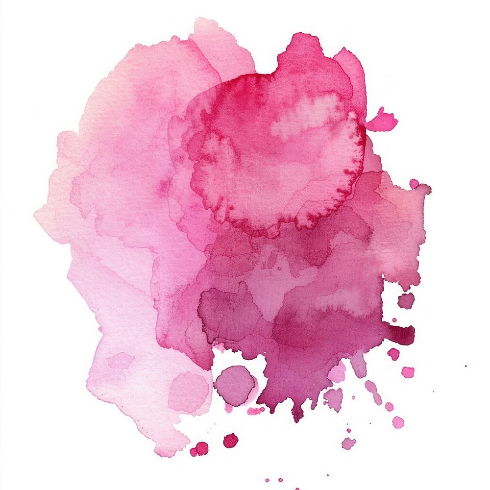 Watercolor of stain backgrounds pink splattered.