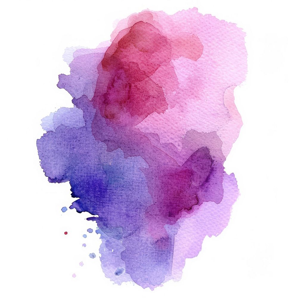 Watercolor of stain purple backgrounds paper.