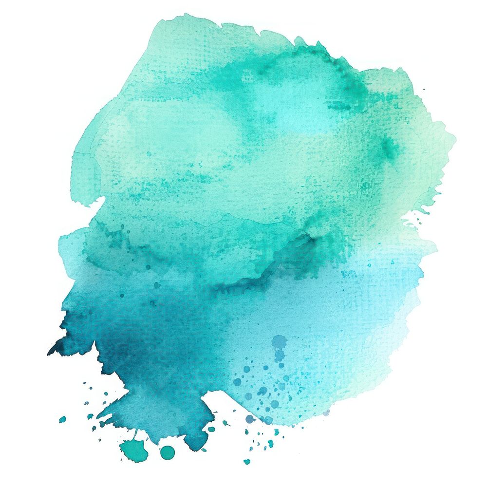 Watercolor of stain backgrounds turquoise splattered.