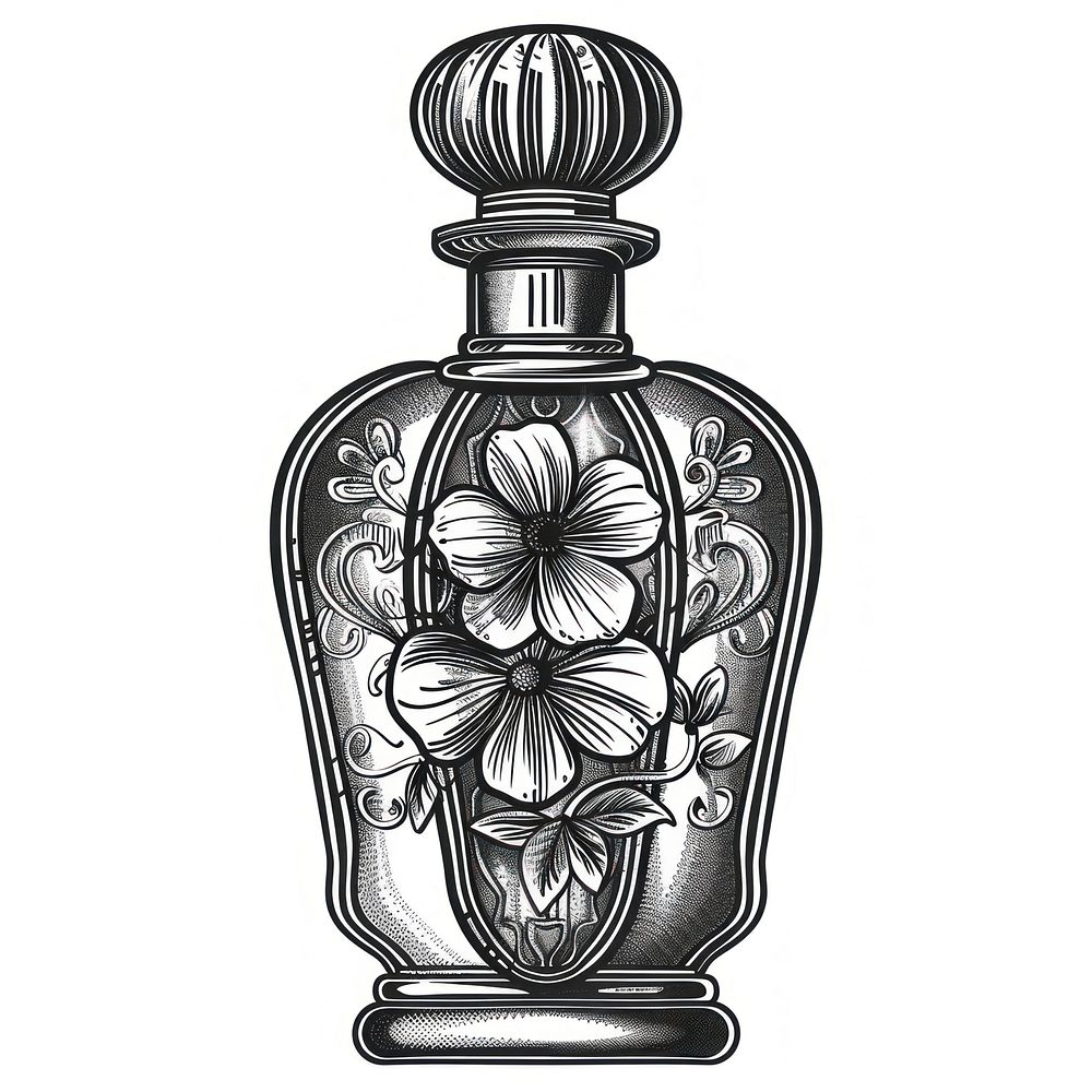 Perfume drawing bottle sketch.