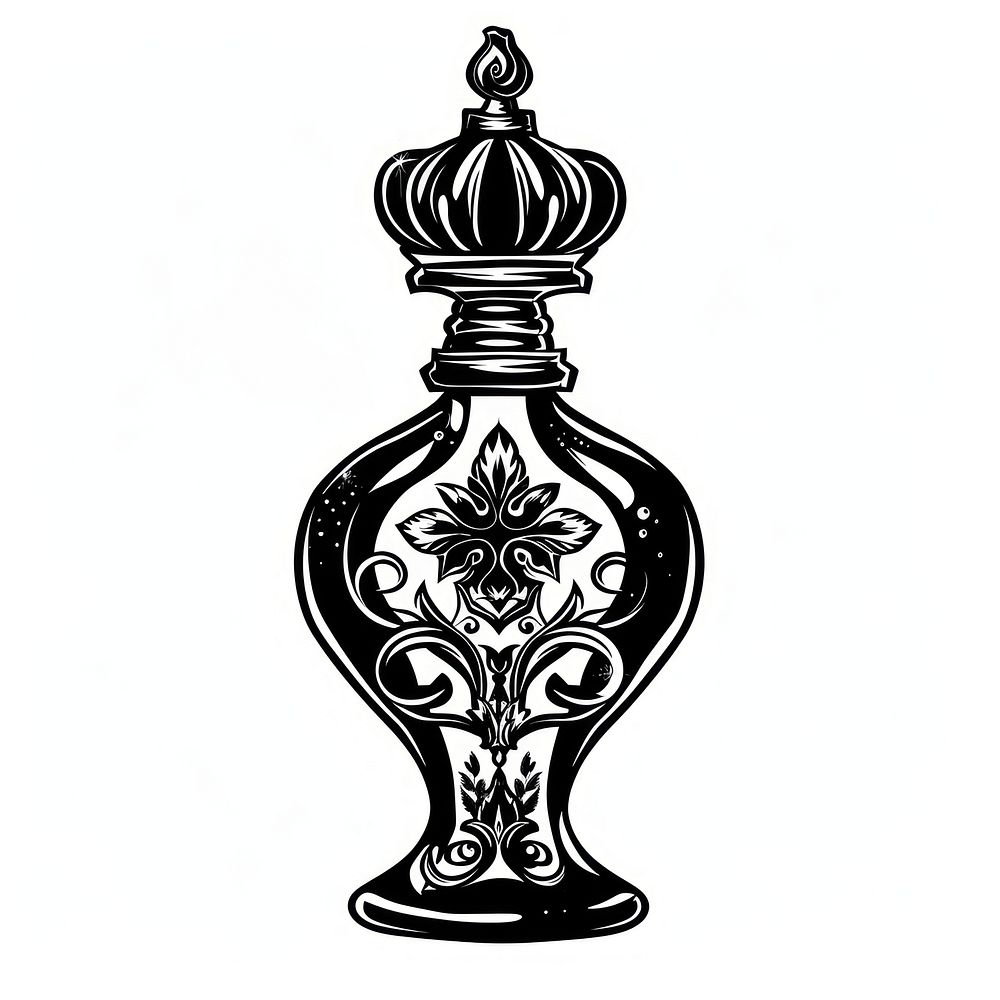 Luxury perfume bottle drawing chess vase.