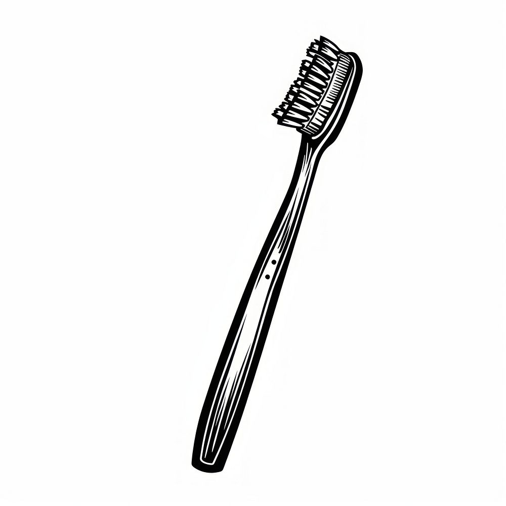 Toothbrush tool white background device.