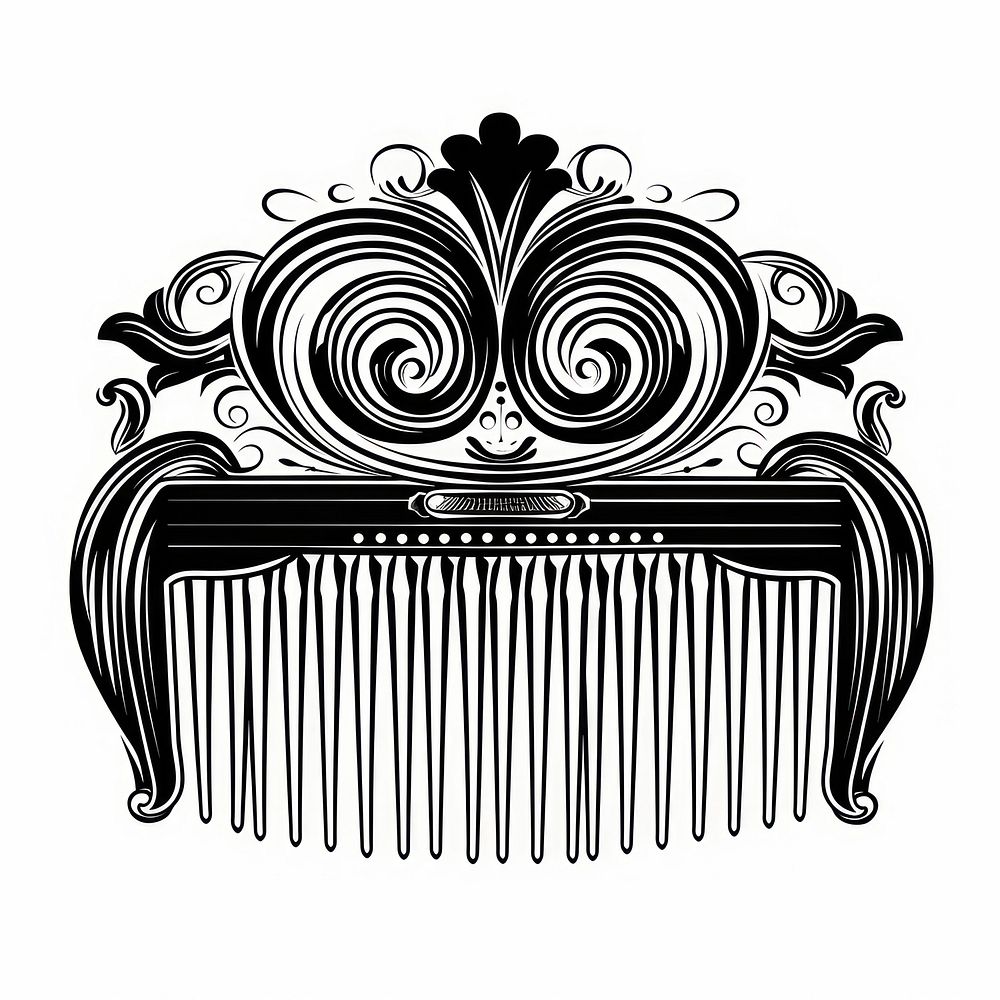 Hair comb drawing accessories creativity.