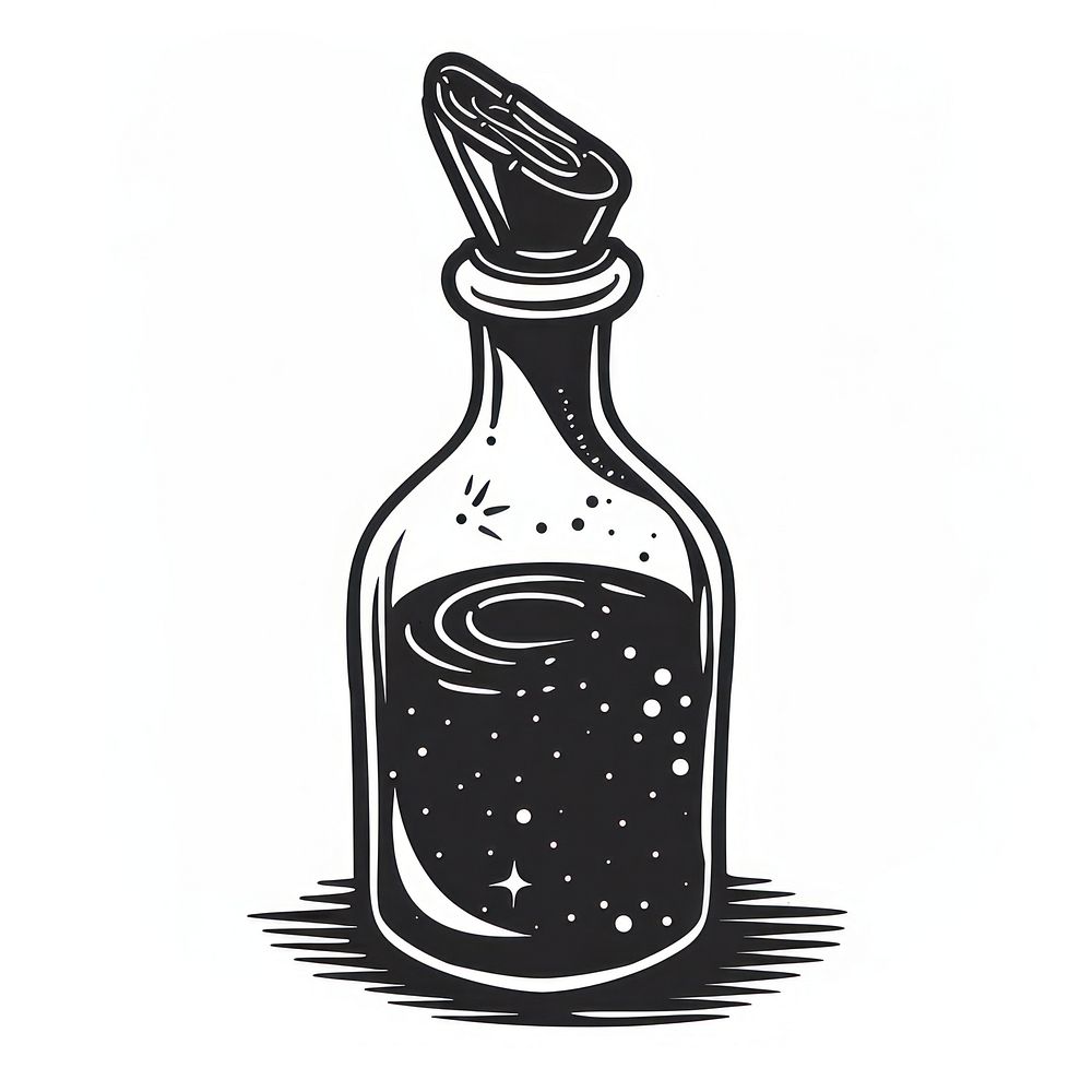 Vinegar drawing bottle drink.