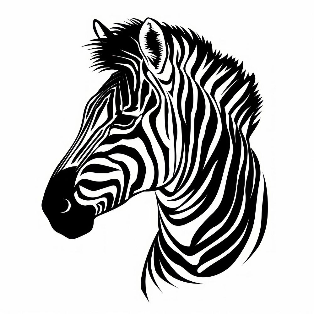 Zebra animal mammal white.