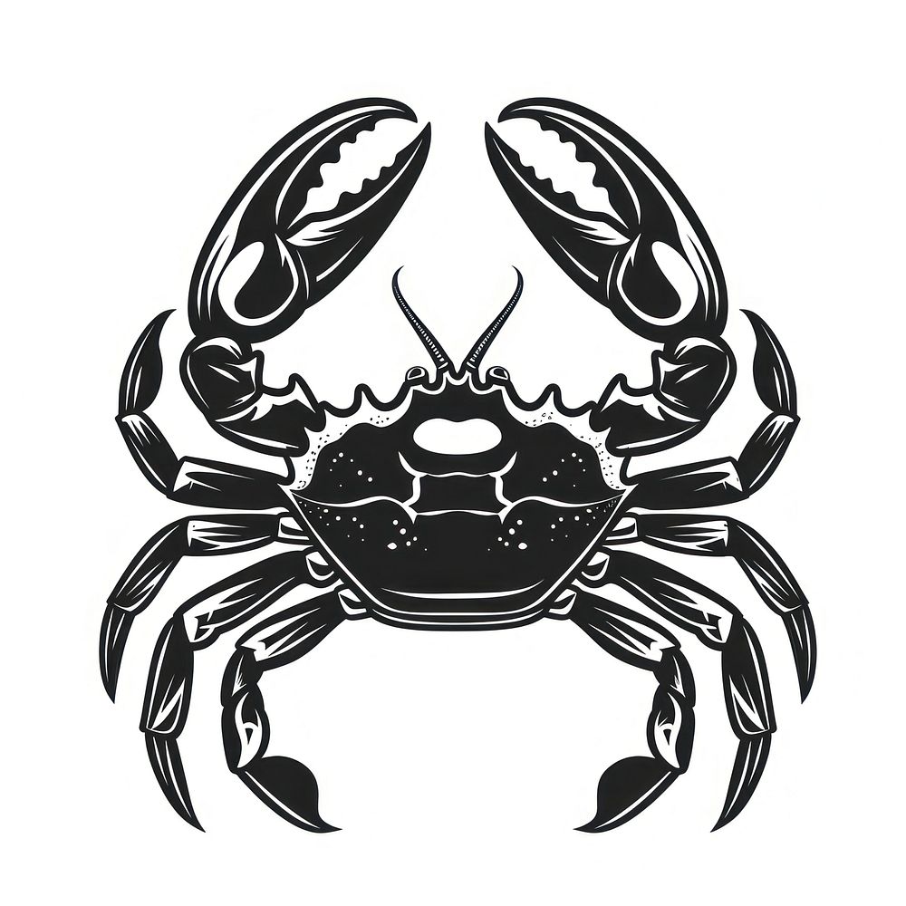 Crab seafood animal logo.
