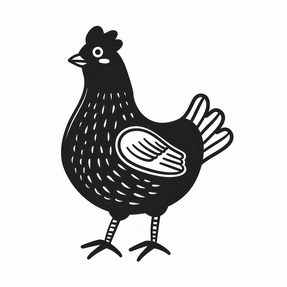 Chicken poultry animal black.