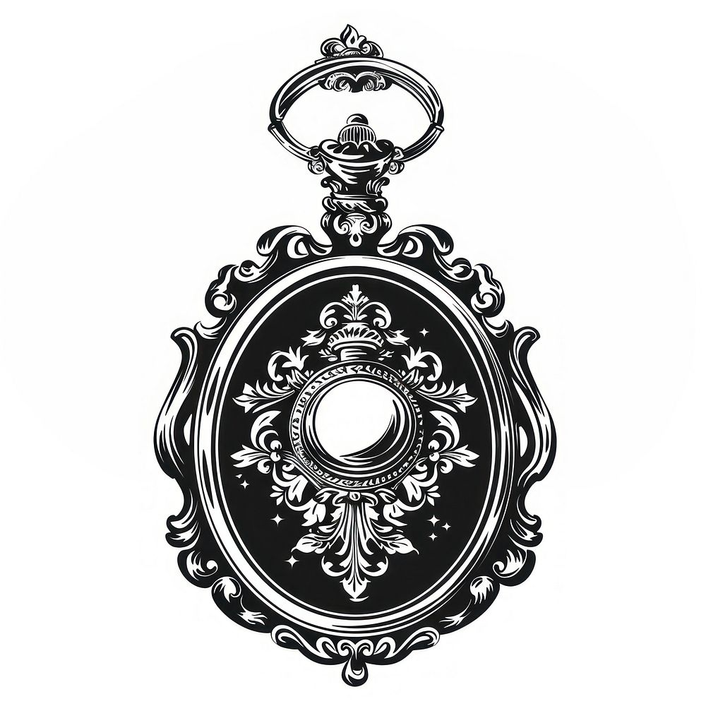 European styled locket pendant jewelry black.