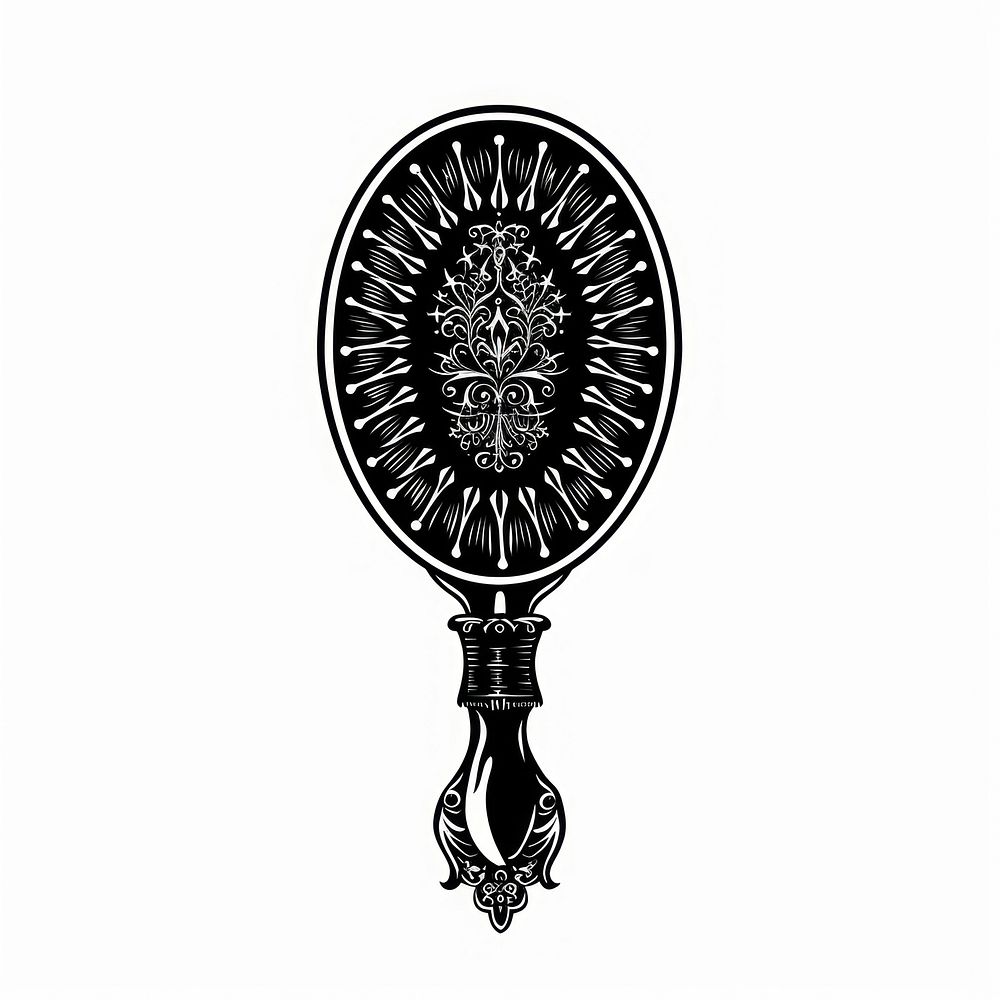 Hair brush drawing black creativity.