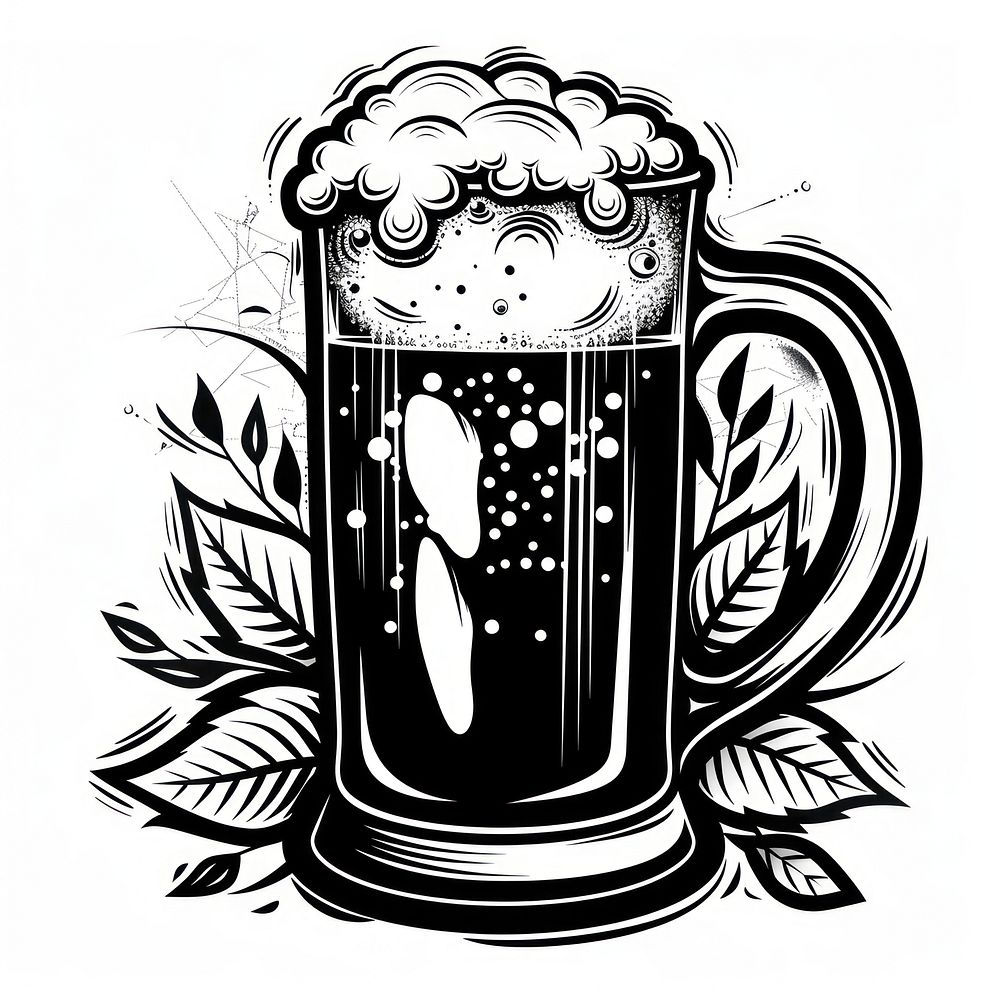 Beer drawing sketch drink.