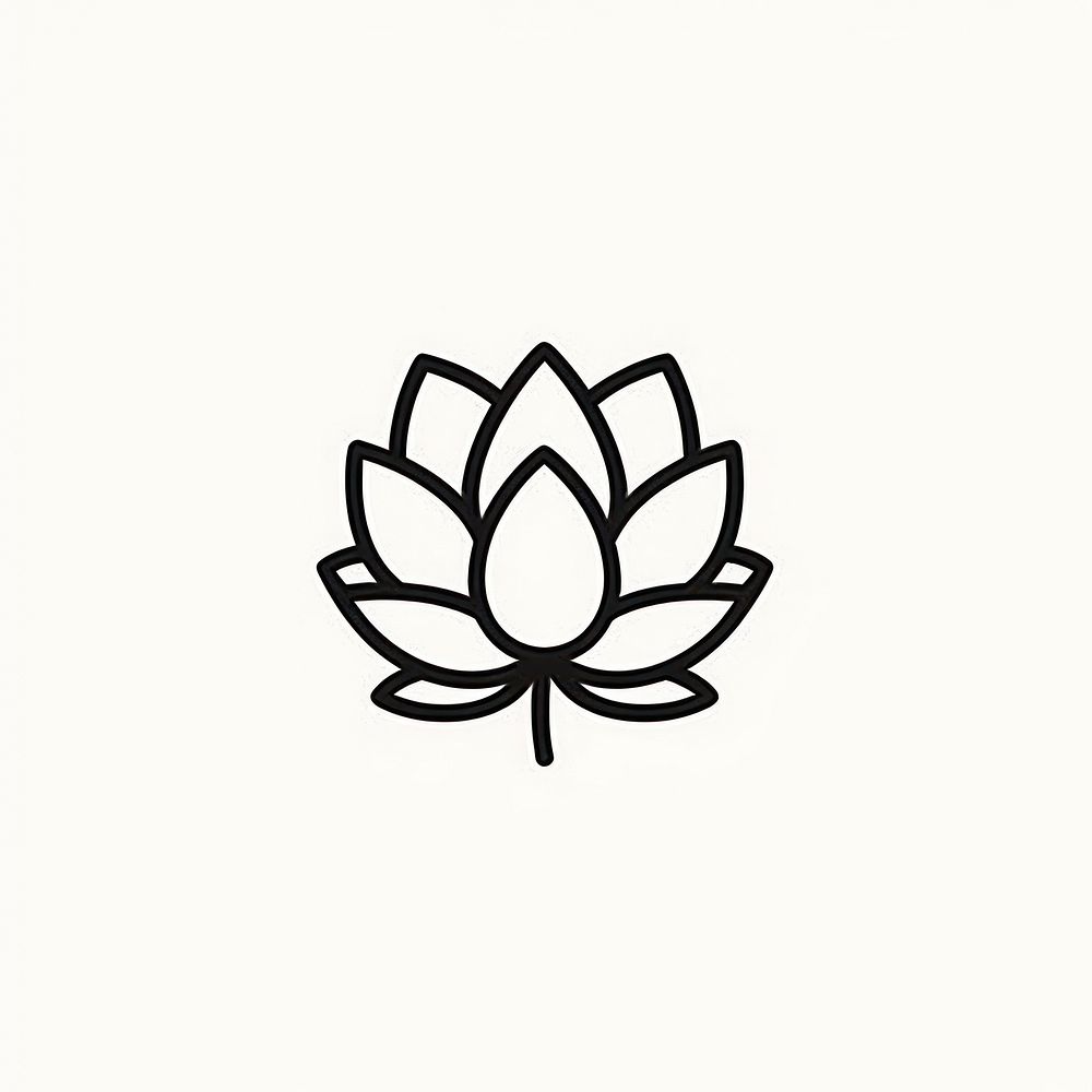 Black lotus line logo proteales.