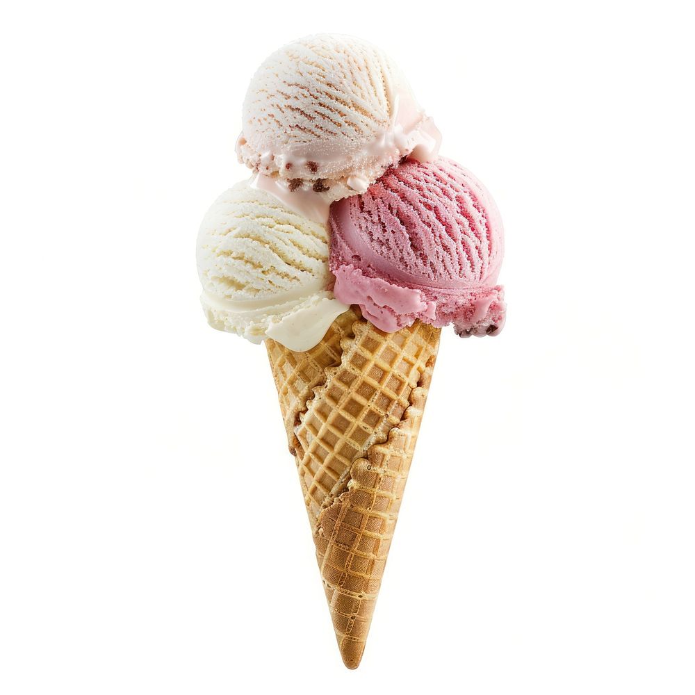 Ice cream cone dessert vanilla food.