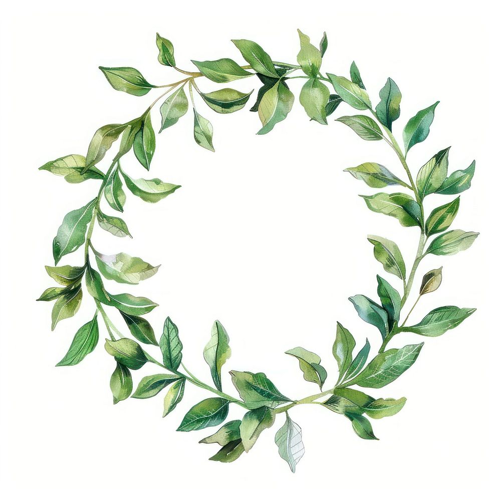Leave wreath plant leaf gardenia.
