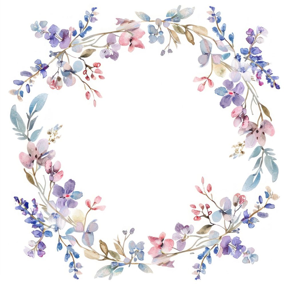 Lavender circle border pattern backgrounds flower.