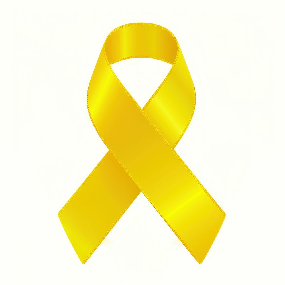 Yellow gradient Ribbon cancer symbol clothing apparel.