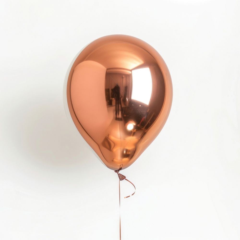 Copper and white balloon celebration decoration helium.