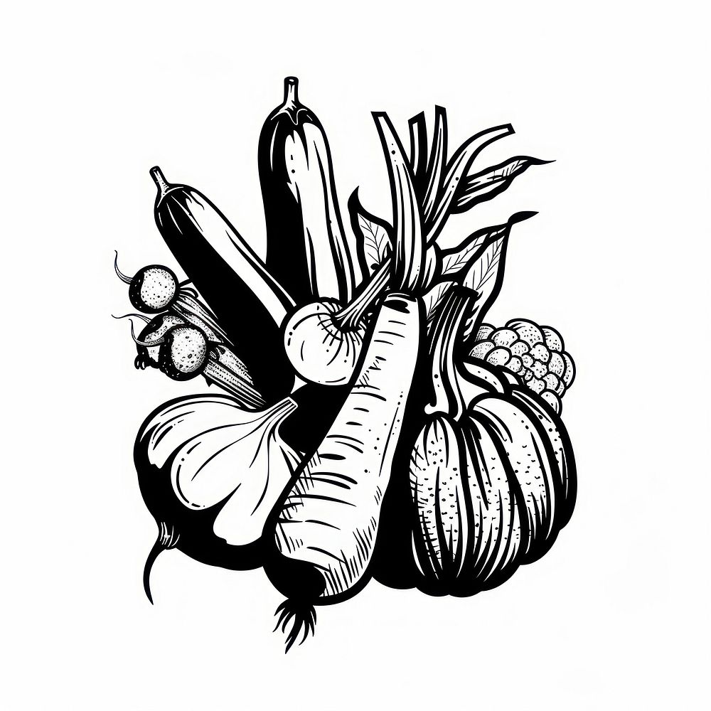 Vegetable drawing sketch food.