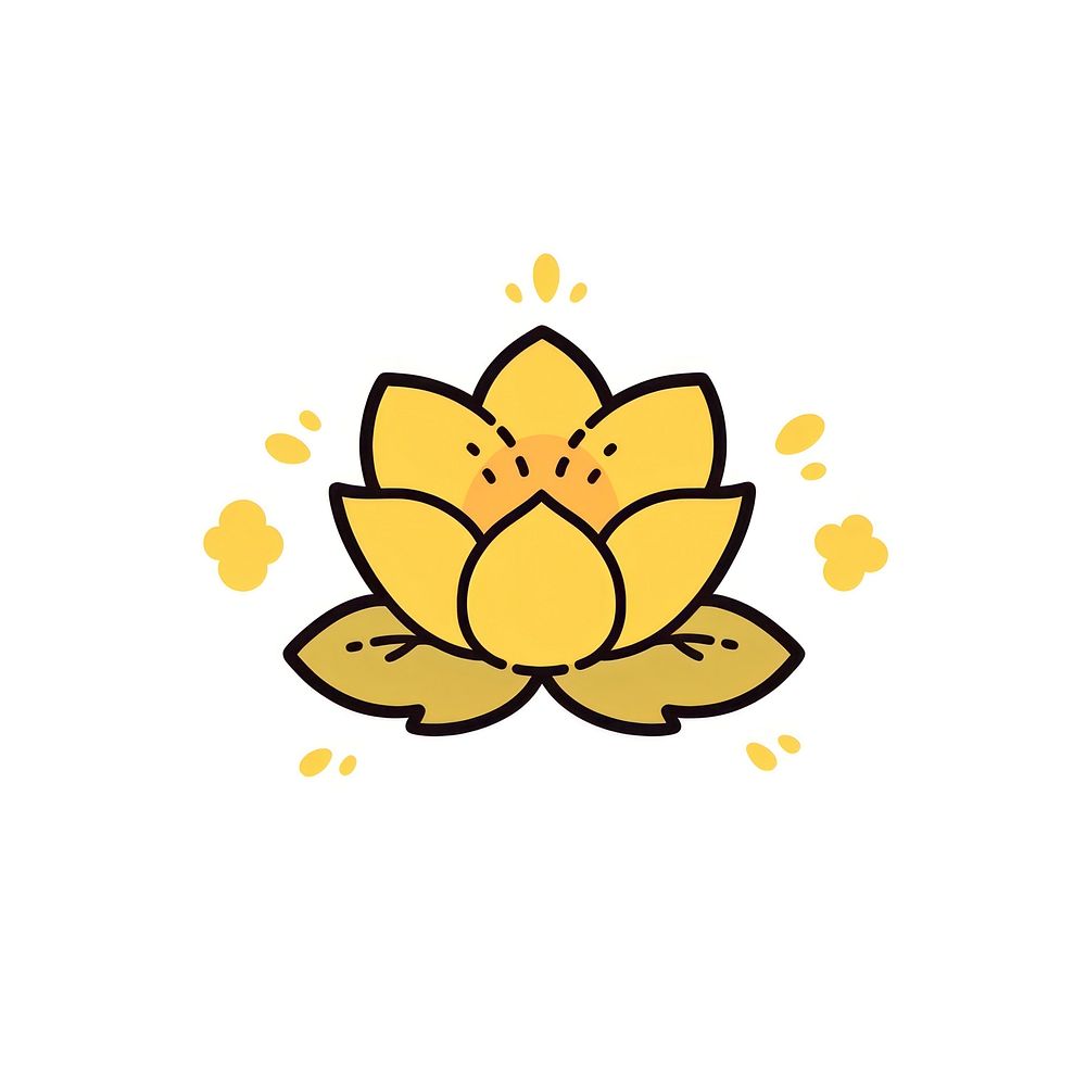 Yellow lotus flower creativity asteraceae.