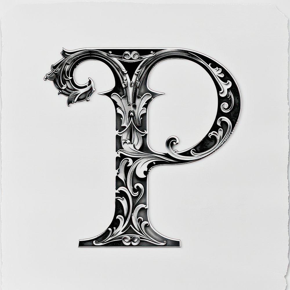 P letter alphabet art symbol number.
