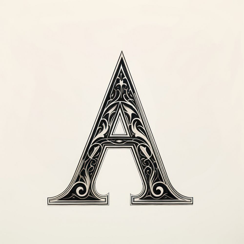 A letter alphabet triangle symbol logo.