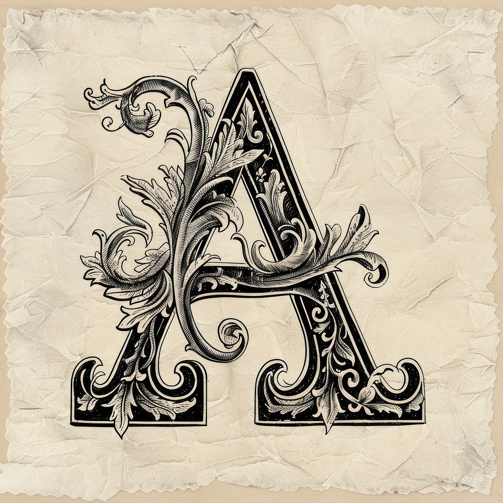 A letter art graphics pattern.