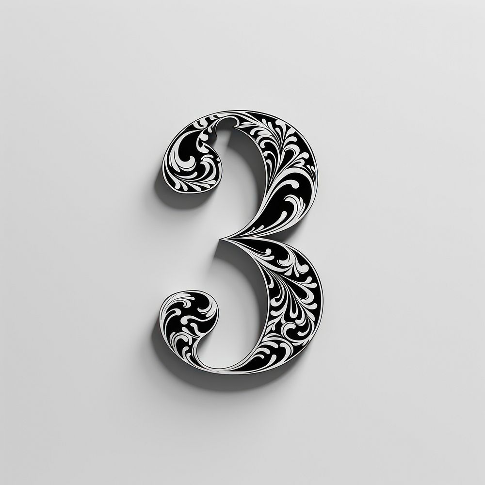 Number 3 alphabet accessories accessory jewelry.