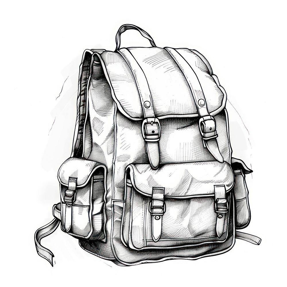 Backpack illustrated accessories accessory.