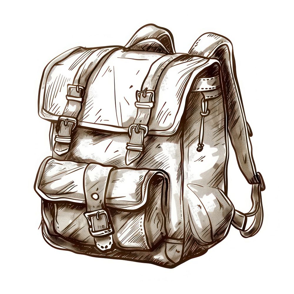 Backpack accessories illustrated ammunition.