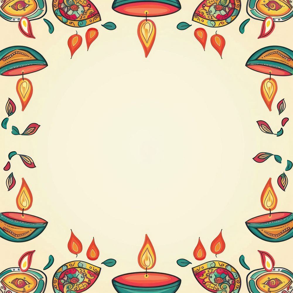 Diwali festival pattern art.
