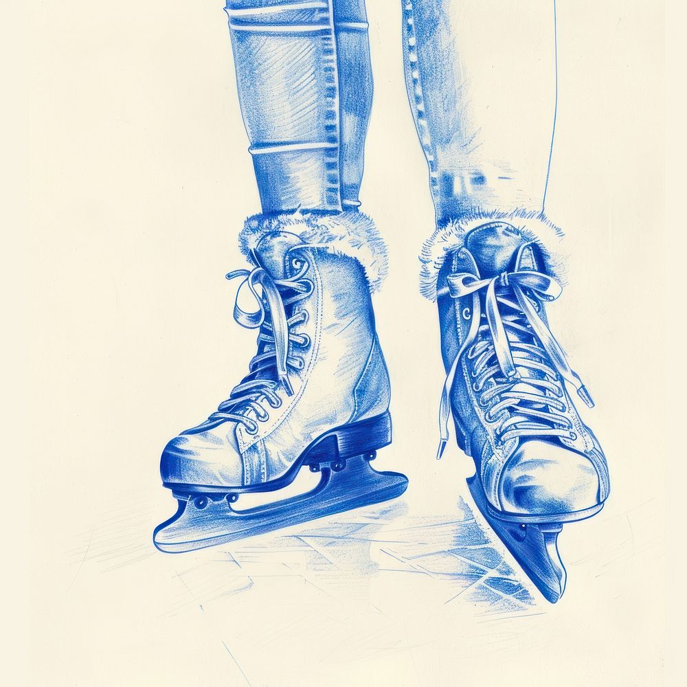 Ice skating clothing footwear weaponry.