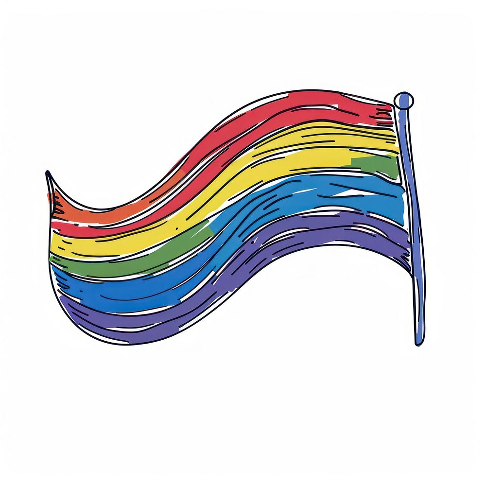 LGBTQ illustrated graphics painting.