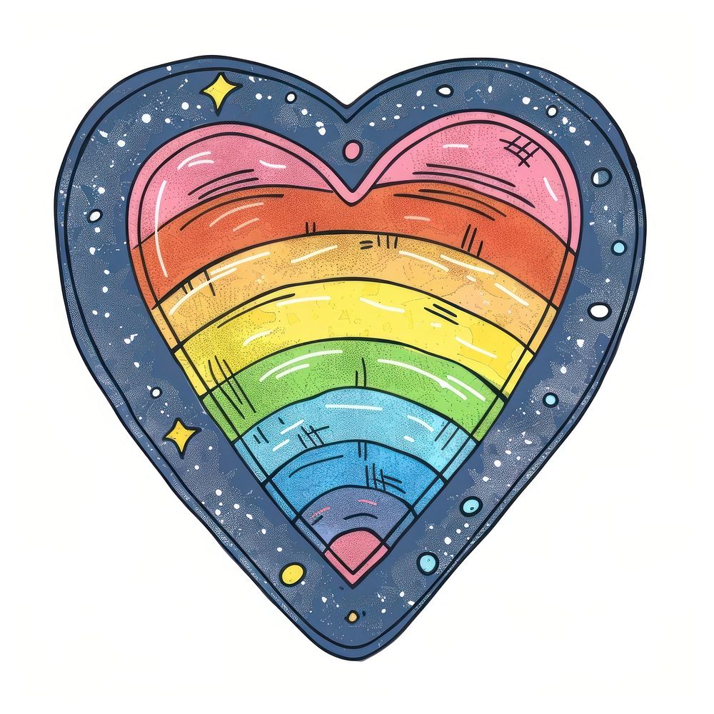 LGBTQ heart disk home decor.