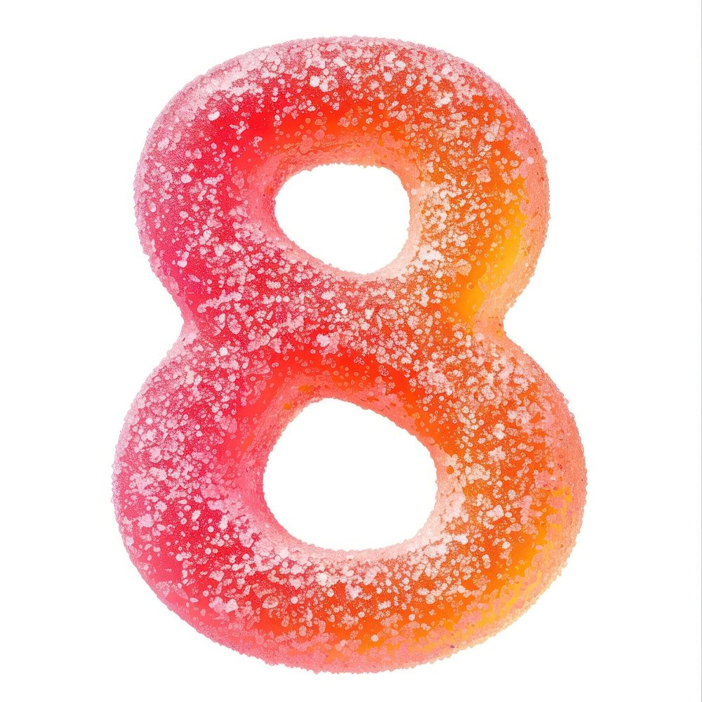 Number confectionery sweets symbol.