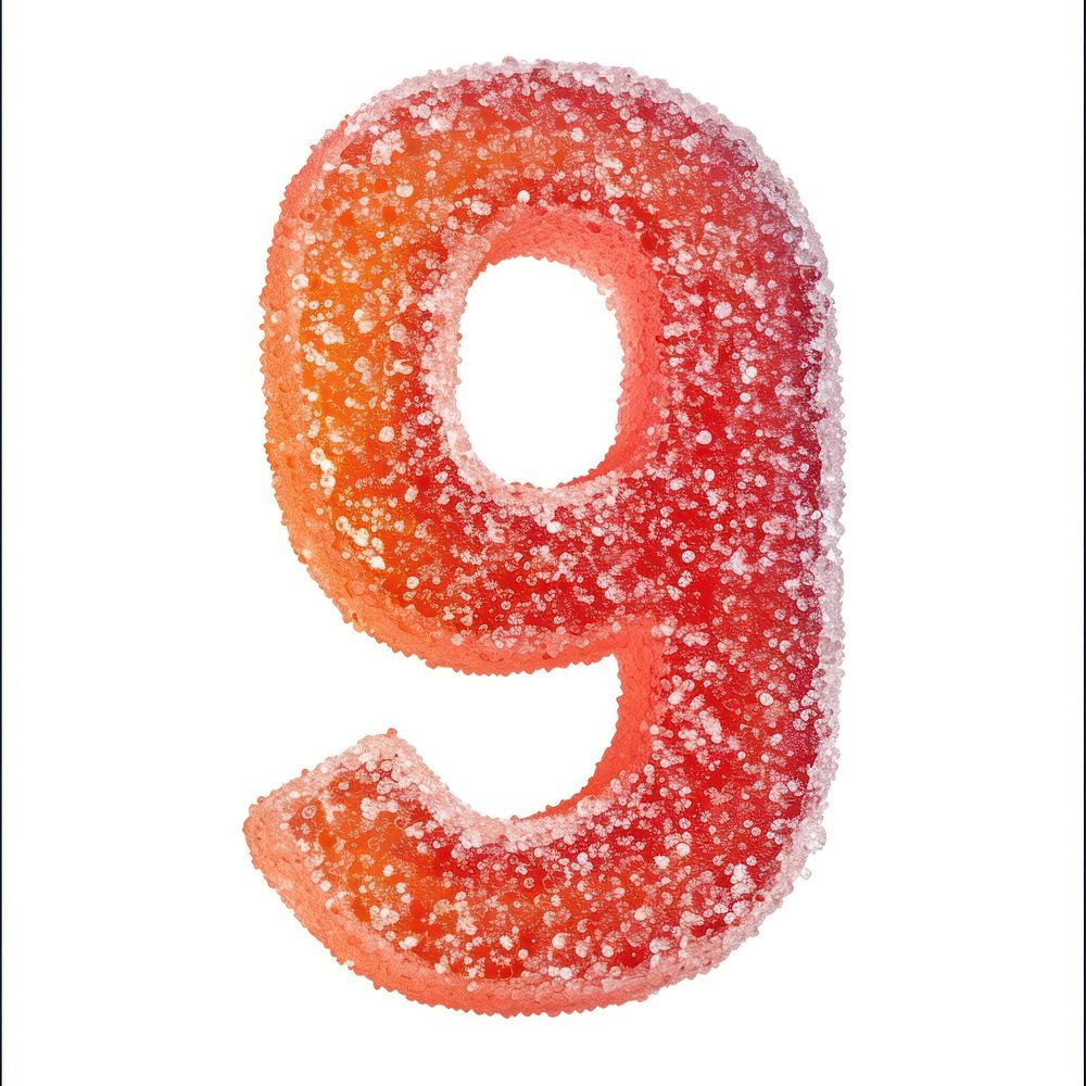 Number symbol text food.