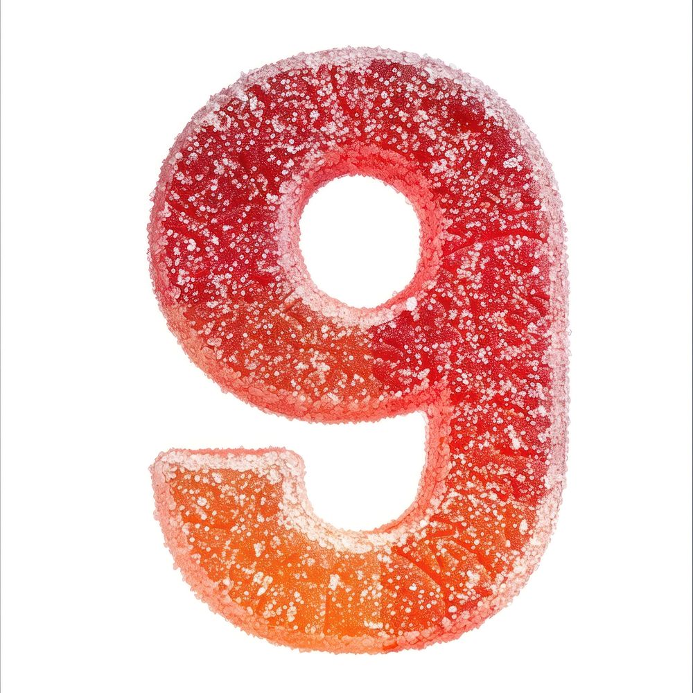 Number confectionery symbol sweets.