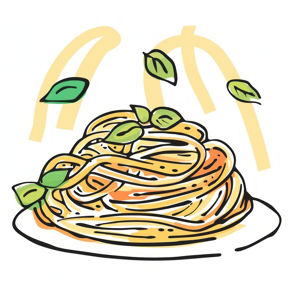Pasta spaghetti noodle food.