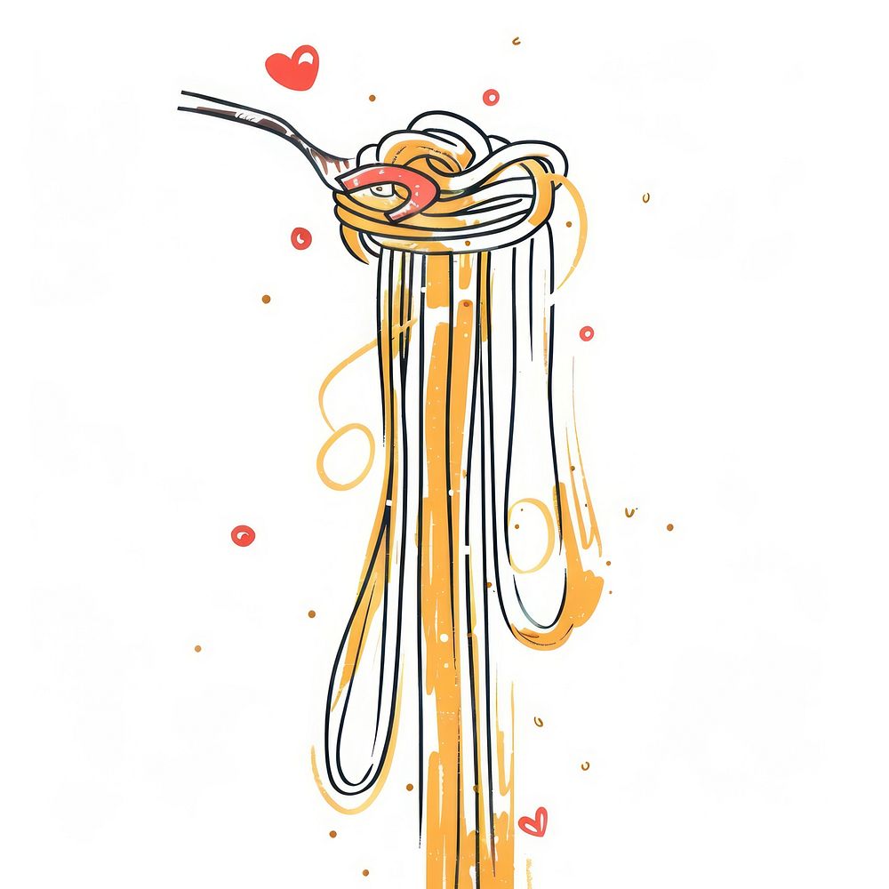 Pasta cutlery machine noodle.